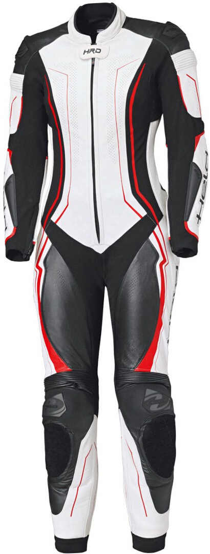 Held Ayana 3 1-piece Ladies Motorcycle Leather Suit, black-white-red, Size 46 for Women-image-350804370