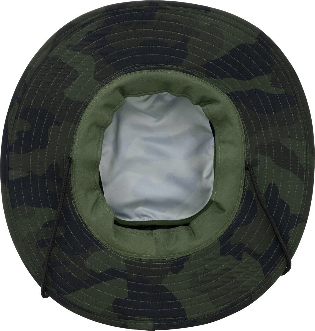 Side view of FXR Attack Youth Hat, green-brown for Men