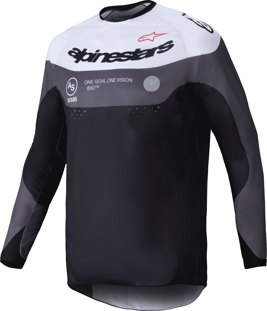 Alpinestars Pro-Dura Джерси для мотокросса Черный/Серый/Белый S 