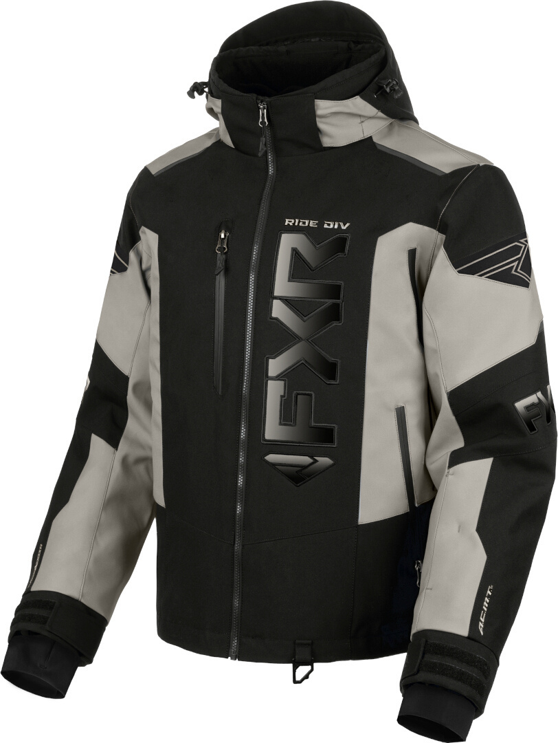FXR Helium X 2-in-1 2025 Snowmobile Jacket, black-grey, Size M for Men-image-1521834075
