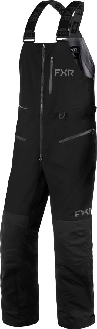 FXR Ridge Pro Trilaminate 2025 Snowmobil Latzhose, schwarz, Größe M für Männer
