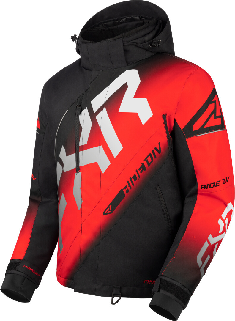 FXR CX 2025 Snowmobile Jacket, black-red, Size 2XL for Men-image-384067457