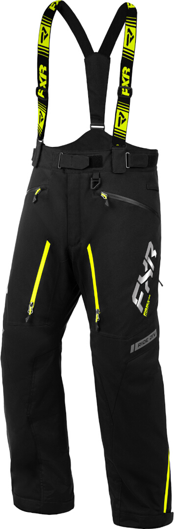 FXR Mission FX Snowmobile Pants, black-yellow, Size S for Men-image-436911995