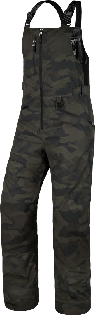 FXR Aerial Lite Damen Snowmobile Latzhose, grün-mehrfarbig, Größe XS 28