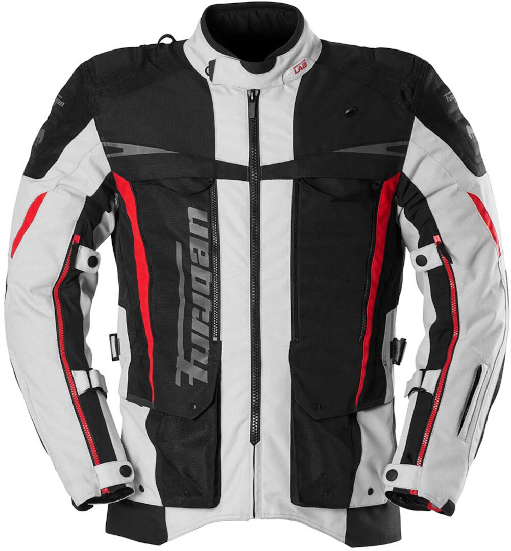 Furygan Montroc 3in1+ Kevlar Primaloft Мотоциклетная текстильная куртка Черный/Белый/Красный S 
