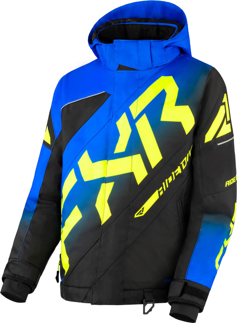 FXR CX Youth Snowmobile Jacket, black-grey-red, Size 36-image-647784641