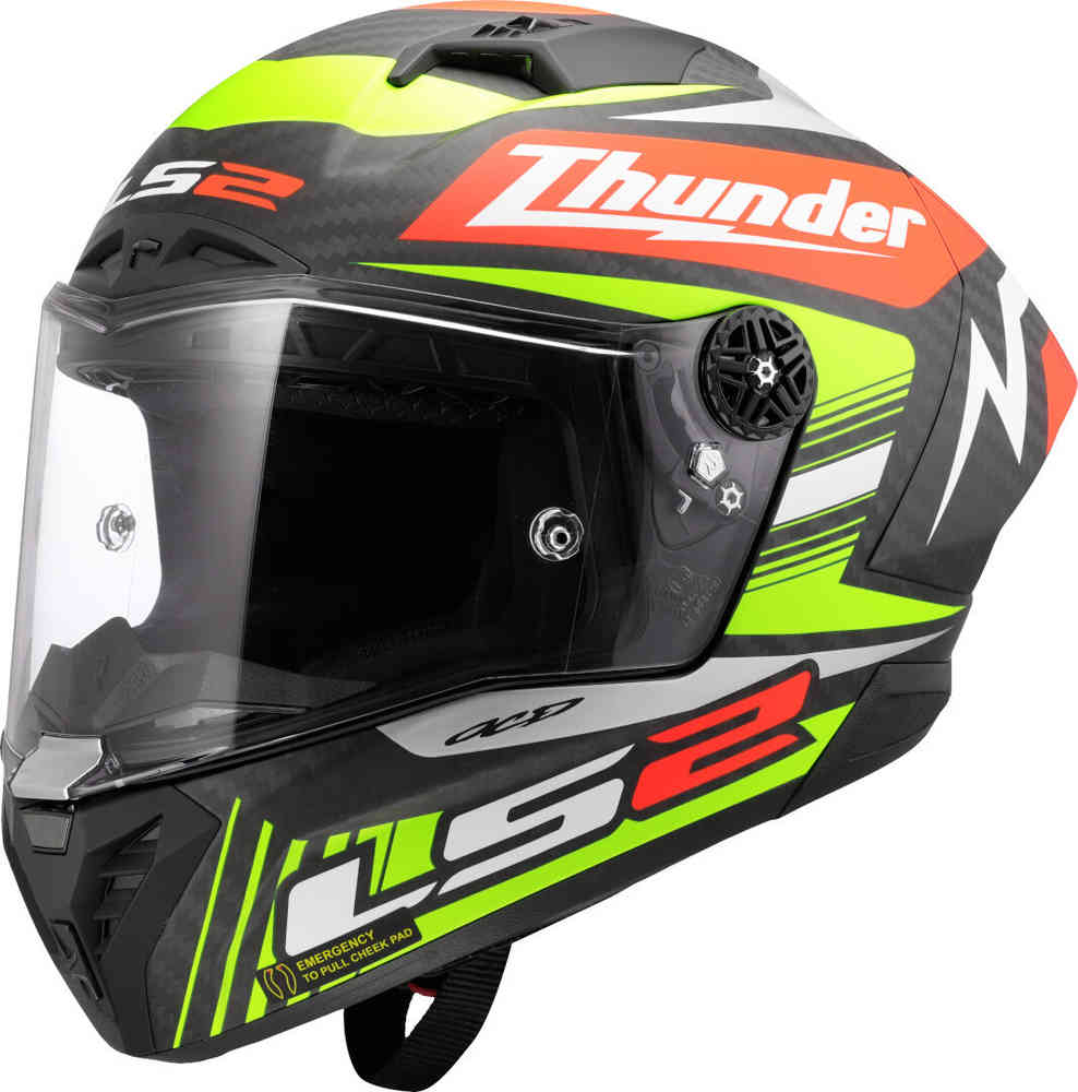 LS2 FF805 Thunder GP Black Replica Carbon Шлем