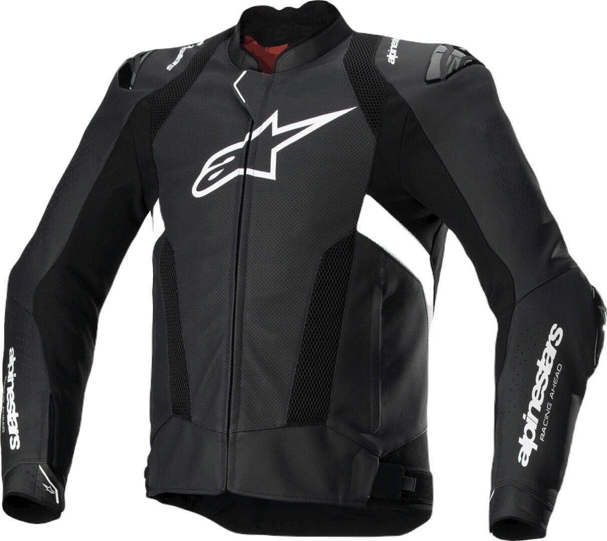 Alpinestars Missile V3 Airflow перфорированная мотоциклетная кожаная куртка Черный/Белый 60 