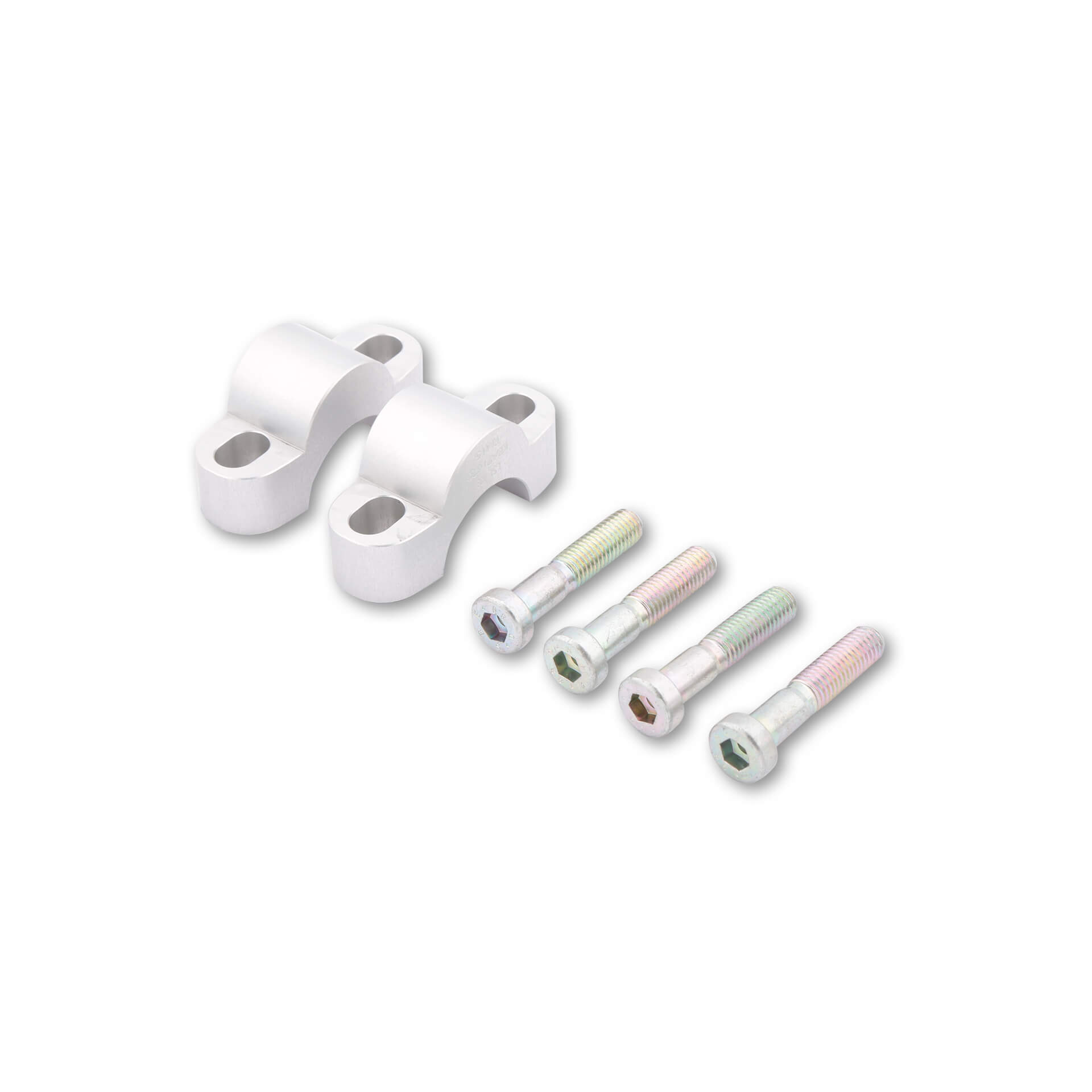 Rehausseur de guidon HIGHSIDER pro 15mm, argent pour guidon Ø28.6mm