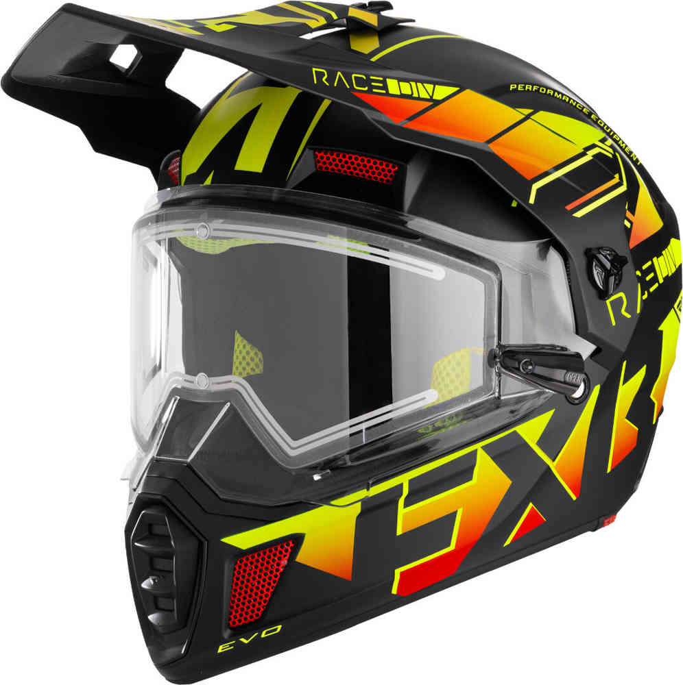 FXR Clutch X Evo Шлем для снегохода Черный/Желтый/Красный XS (53/54) 