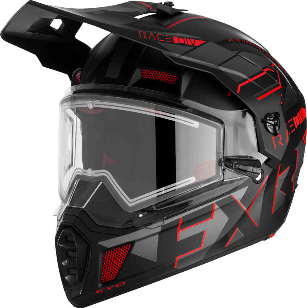 FXR Clutch X Evo Шлем для снегохода Черный матовый/Красный XS (53/54) 