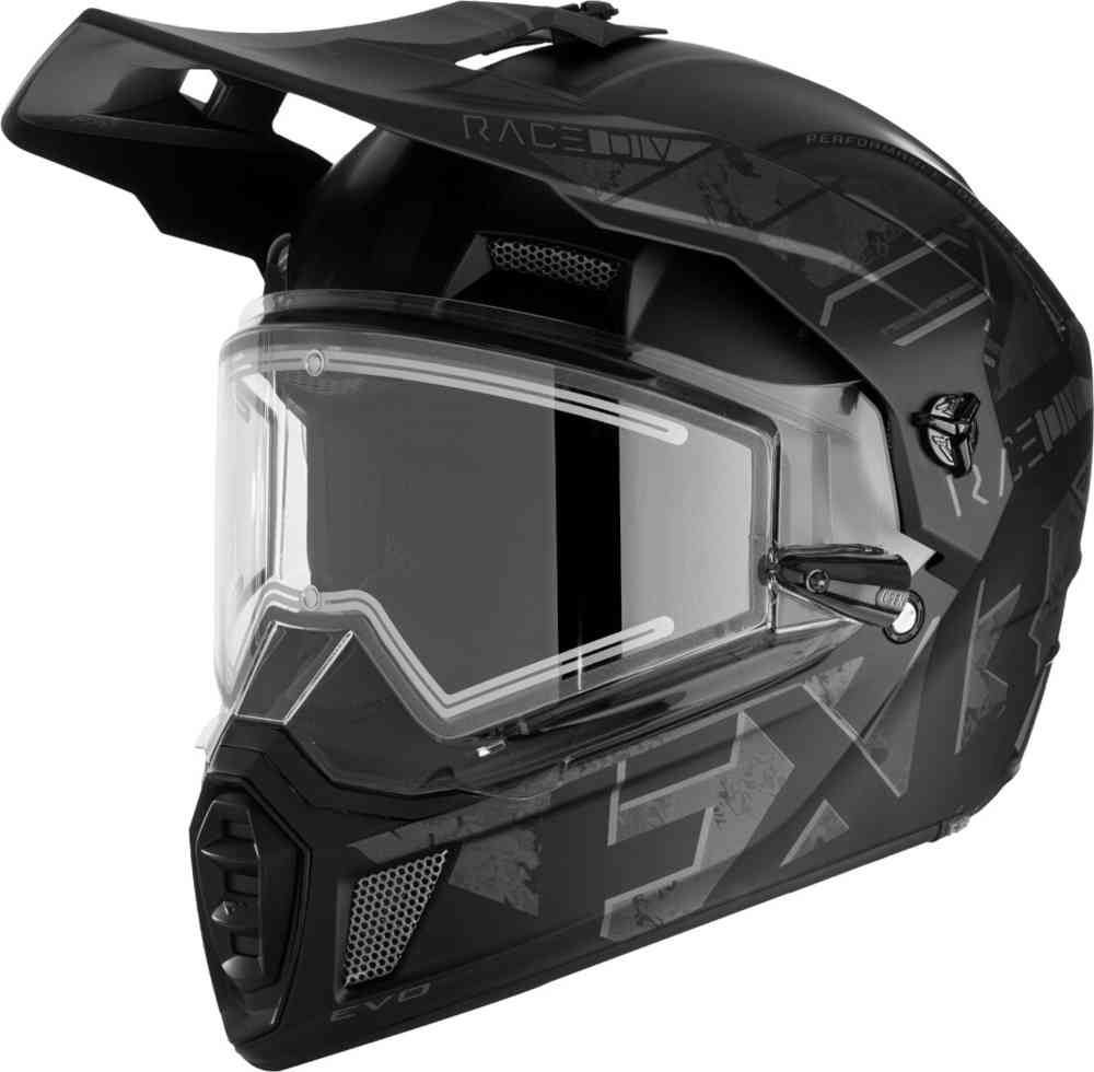 FXR Clutch X Evo Шлем для снегохода Черный матовый/Серый XXXL (64/65) 