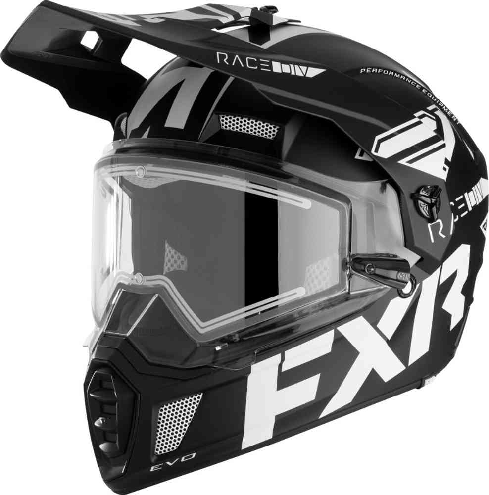 FXR Clutch X Evo Шлем для снегохода Черный матовый/Белый XS (53/54) 