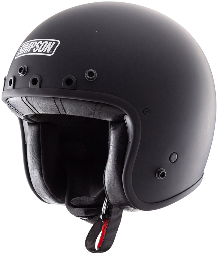 Simpson Chopper Solid Jet Helmet, black, Size 2XL for Men