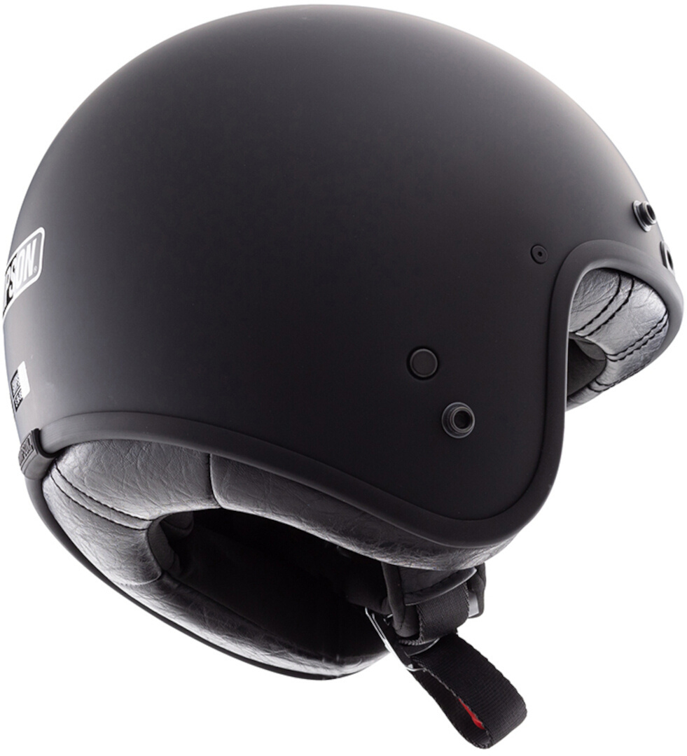 Side view of Simpson Chopper Solid Jet Helmet, black, Size 2XL for Men