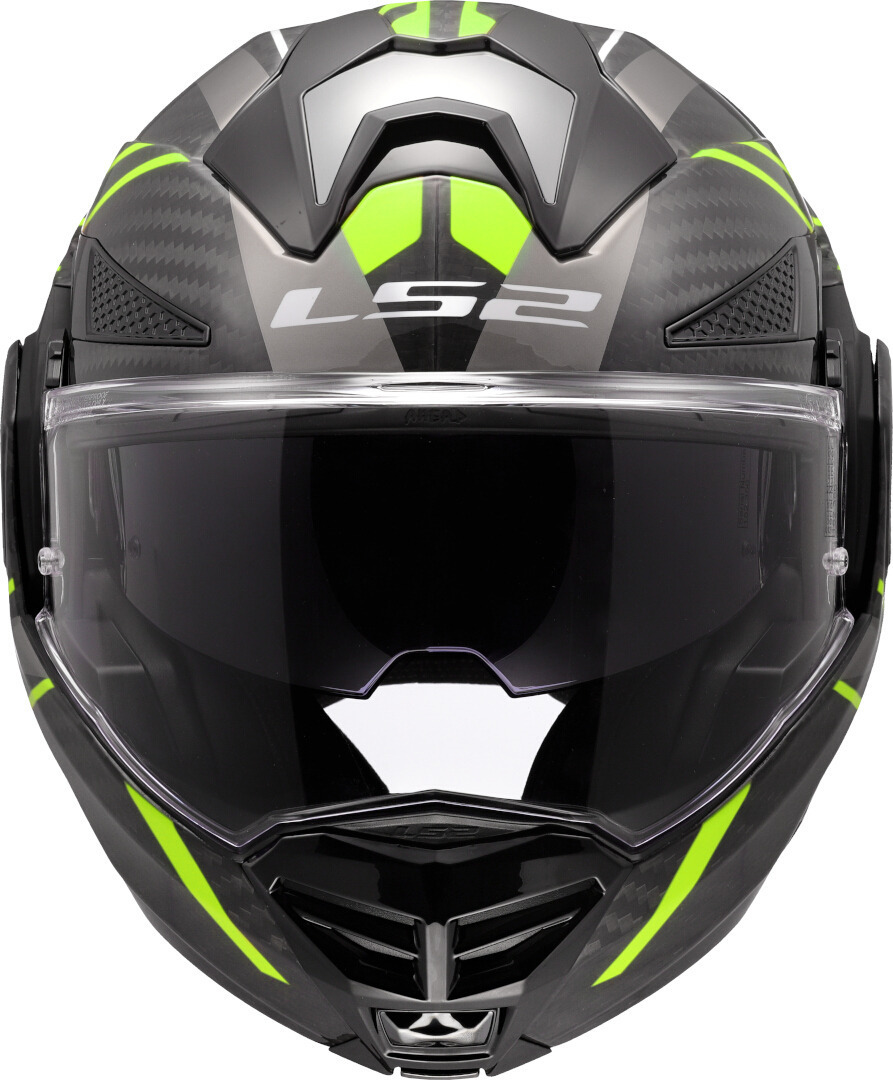 Side view of LS2 FF901 Advant X Carbon Future II Helmet, yellow, Size 2XL for Men