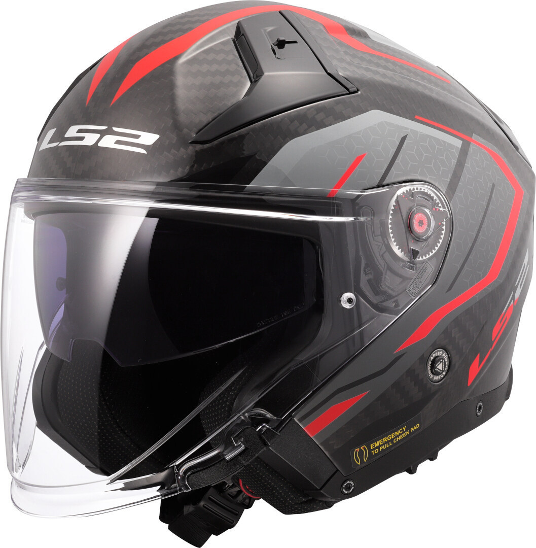 LS2 OF603 Infinity II Carbon Urus Реактивный шлем