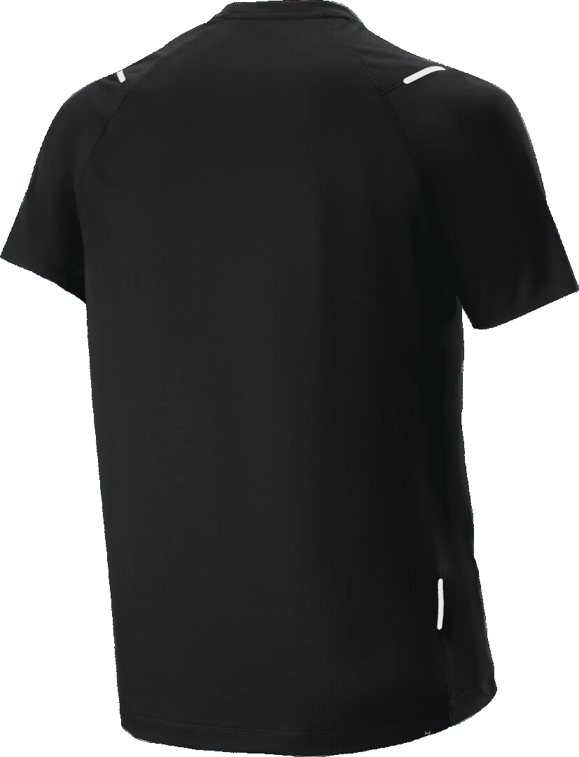 Side view of Alpinestars A-Aria Switch Short Sleeve Bicycle Jersey, black, Size S for Men