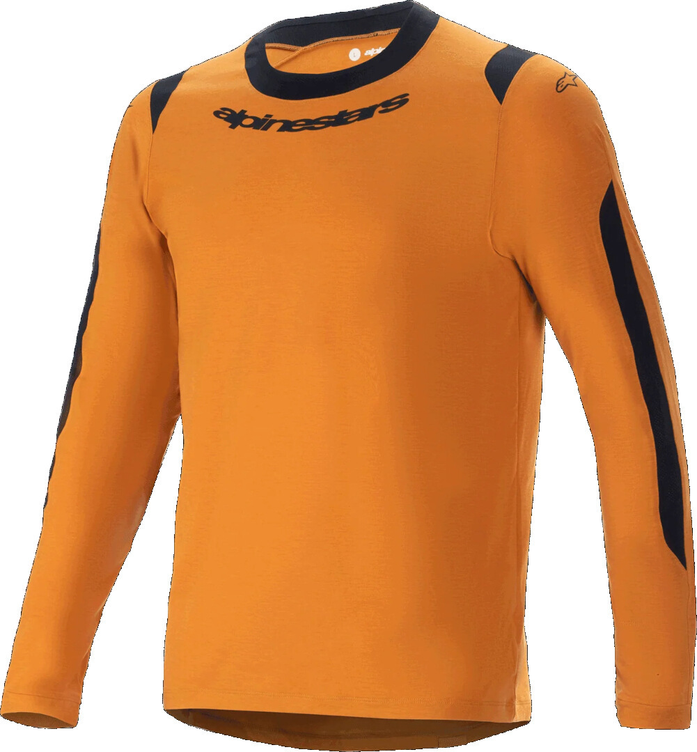 Alpinestars A-Dura Dri Wool Long Sleeve Bicycle Jersey, gold, Size S for Men-image-690580122