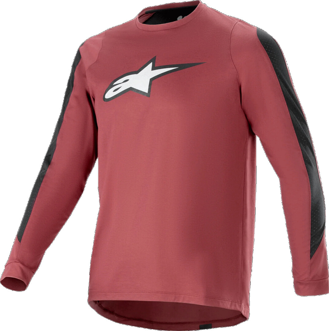 Alpinestars Men's Red A-Dura Dri Astar Long Sleeve Bicycle Jersey, For Large