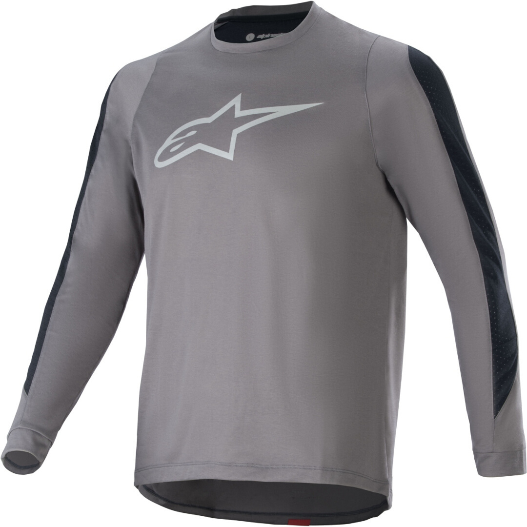 Alpinestars A-Dura Dri Astar Long Sleeve Bicycle Jersey, grey, Size XL for Men-image-484476050