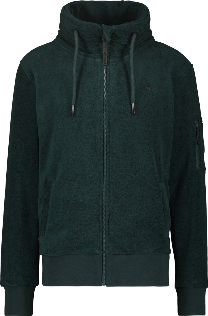 Alife And Kickin EliasAK F Fleece Sweatshirt met rits, groen, afmeting M voor man