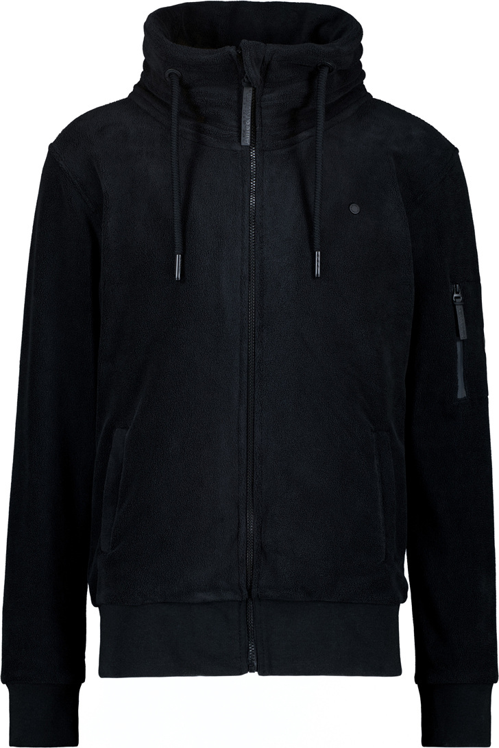 Alife And Kickin EliasAK F Fleece Sweatshirt met rits, zwart, afmeting L voor man