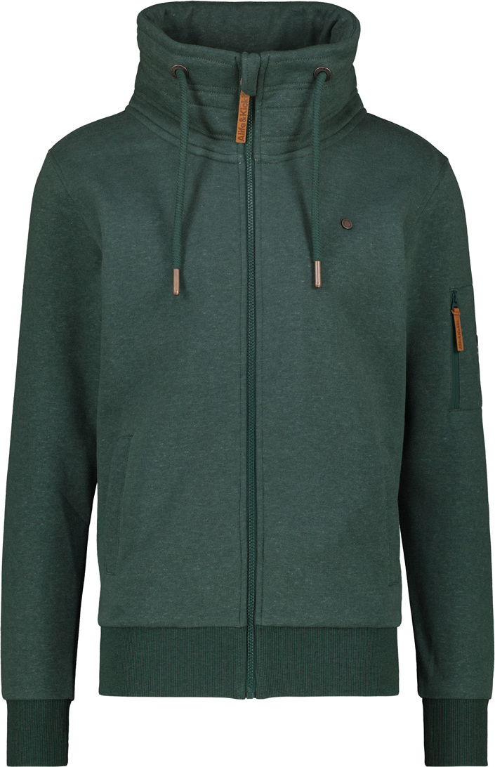 Alife And Kickin EliasAK A Sweatshirt met rits, groen voor man