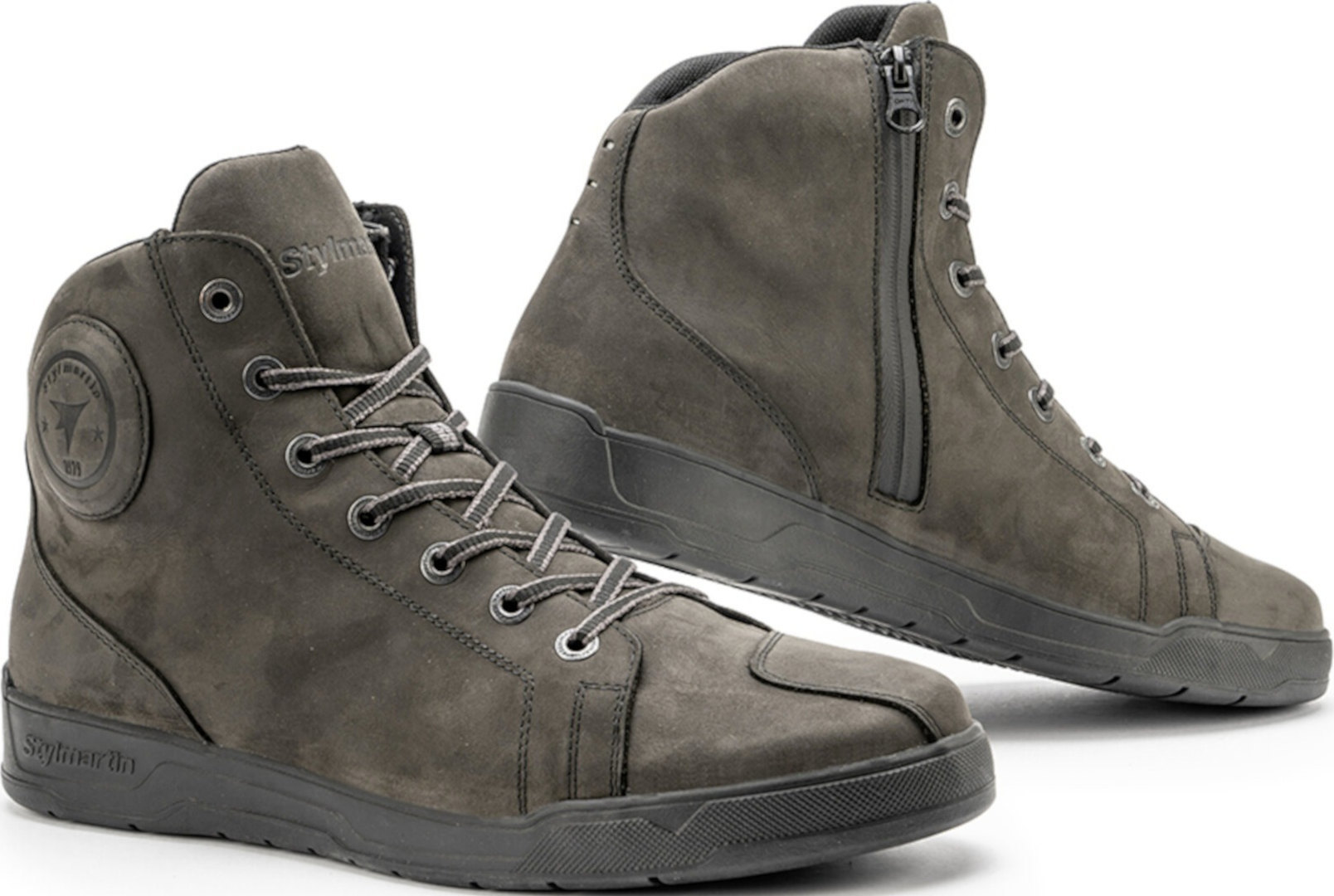 Stylmartin Tank Wp Leather Waterproof Motorcycle Shoes, Brown, Size 43 For Men-image