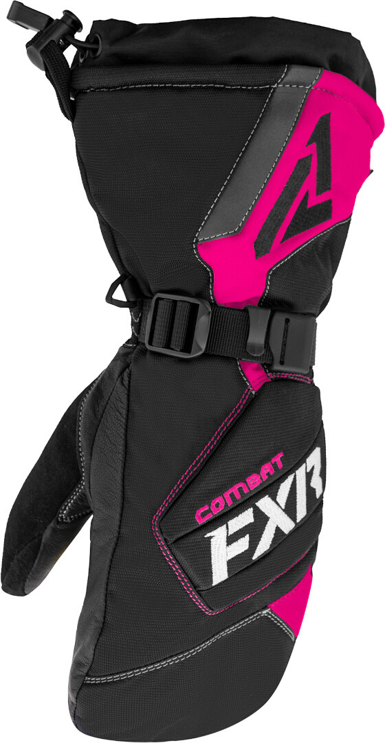 FXR Combat Mitt Ladies Gants de motoneige, noir-rose, taille S pour Femmes