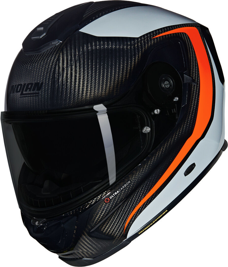 Nolan X-903 Ultra Carbon Intrigo N-Com Шлем Черный/Серый/Оранжевый S (56) 