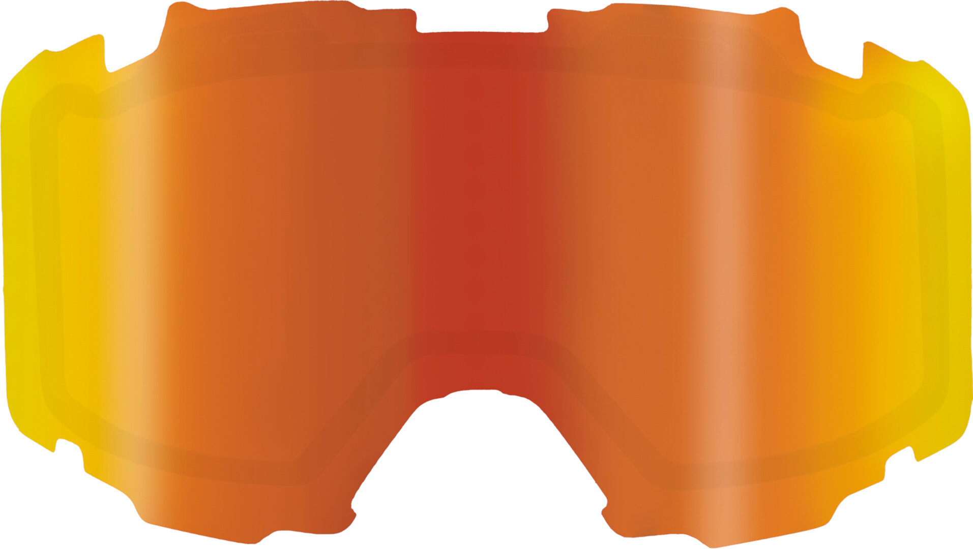 FXR Combat Dual Lentille de remplacement miroir, rouge-jaune-orange pour Hommes