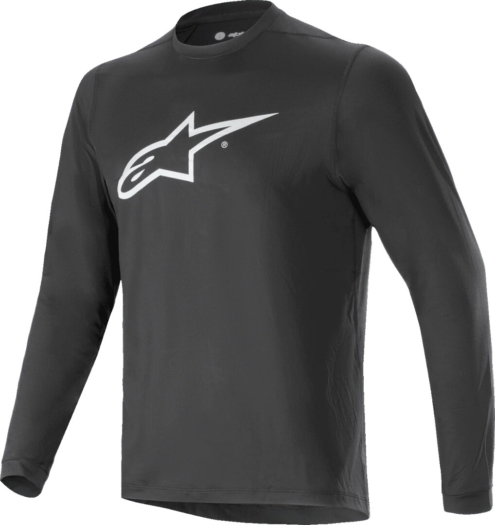 Alpinestars A-Dura Astar Long Sleeve Bicycle Jersey, black, Size S for Men-image-685099757