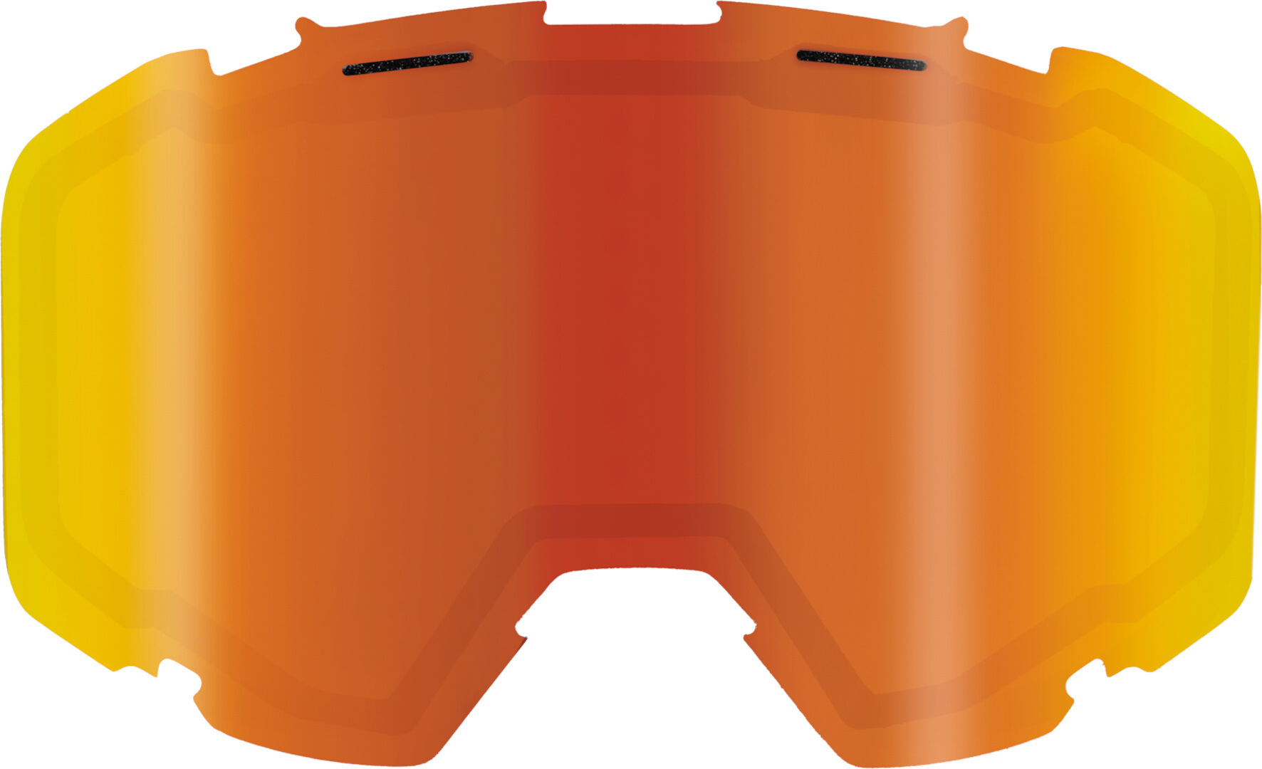 FXR Maverick Dual Lentille de remplacement miroir pour jeunes, rouge-jaune-orange