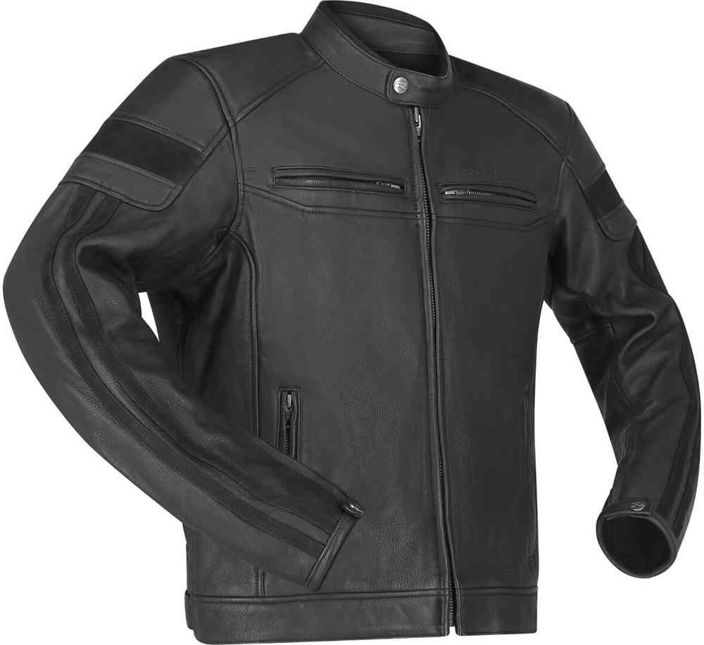 Richa Retro Racing 4 Black Edition Мотоциклетная кожаная куртка