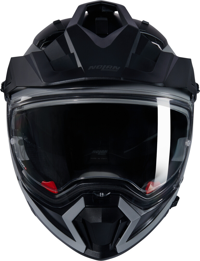 Side view of Nolan N70-2X 06 Classico N-Com Motocross Helmet, grey, Size 2XL for Men