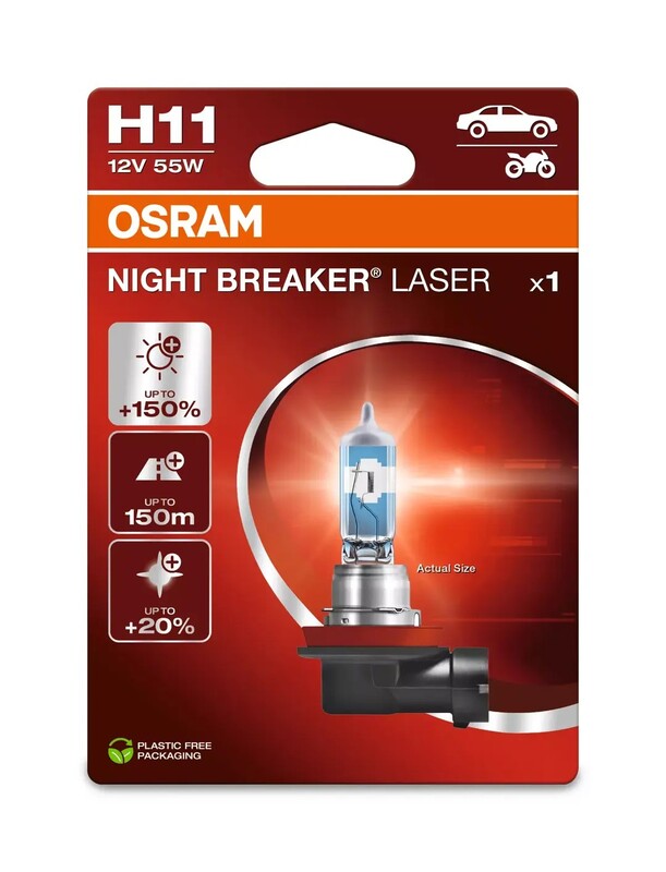 OSRAM Night Breaker Laser Bulb H11 12V/55W - X1