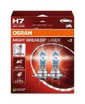 OSRAM Bombillas láser H7 Night Breaker 12V 55W PX26d - por par