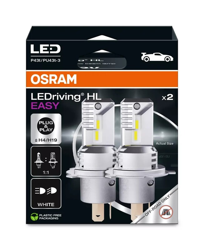 OSRAM LEDriving HL Easy Glühbirne H4/H19 12V, weiss