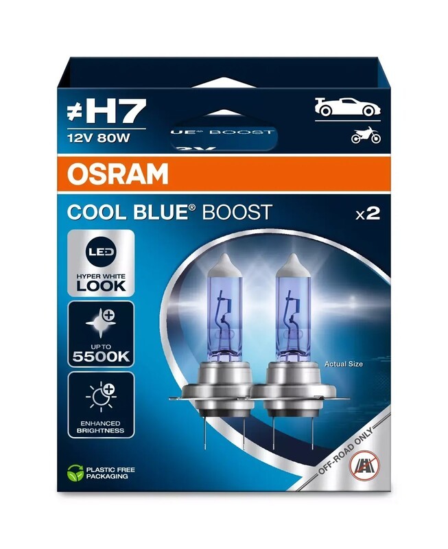 OSRAM Cool Blue Boost Bulb H7 12V/80W - X2