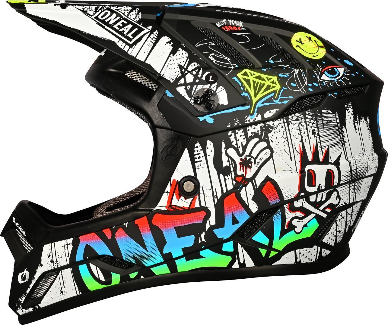Oneal Backflip Rancid Downhill Helmet, black-white, Size XL for Men-image-1483886412