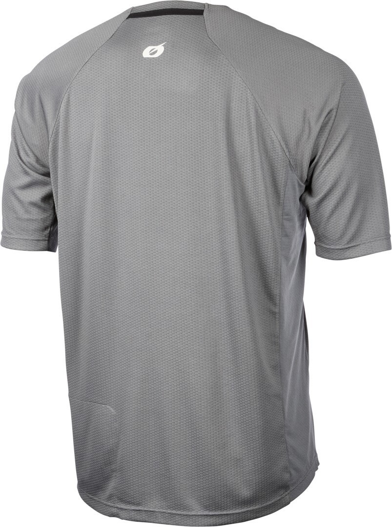 Side view of Oneal Pin It Short Sleeve Bicycle Jersey, grey, Size L for Men