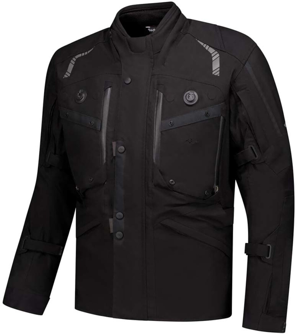 Rusty Stitches Kane Veste textile de moto imperméable, noir, taille 4XL pour Hommes