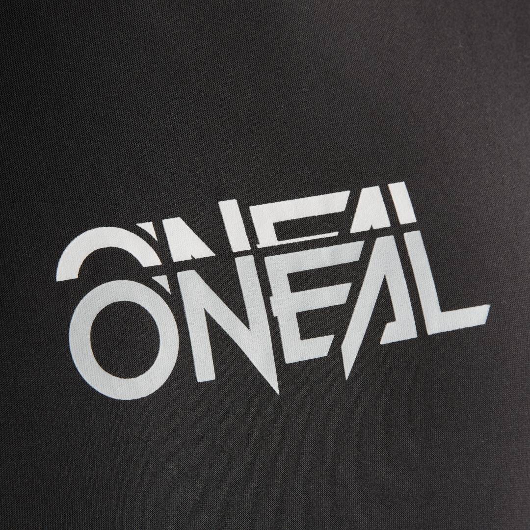 Side view of Oneal Slickrock Static Short Sleeve Bicycle Jersey, black, Size S for Men