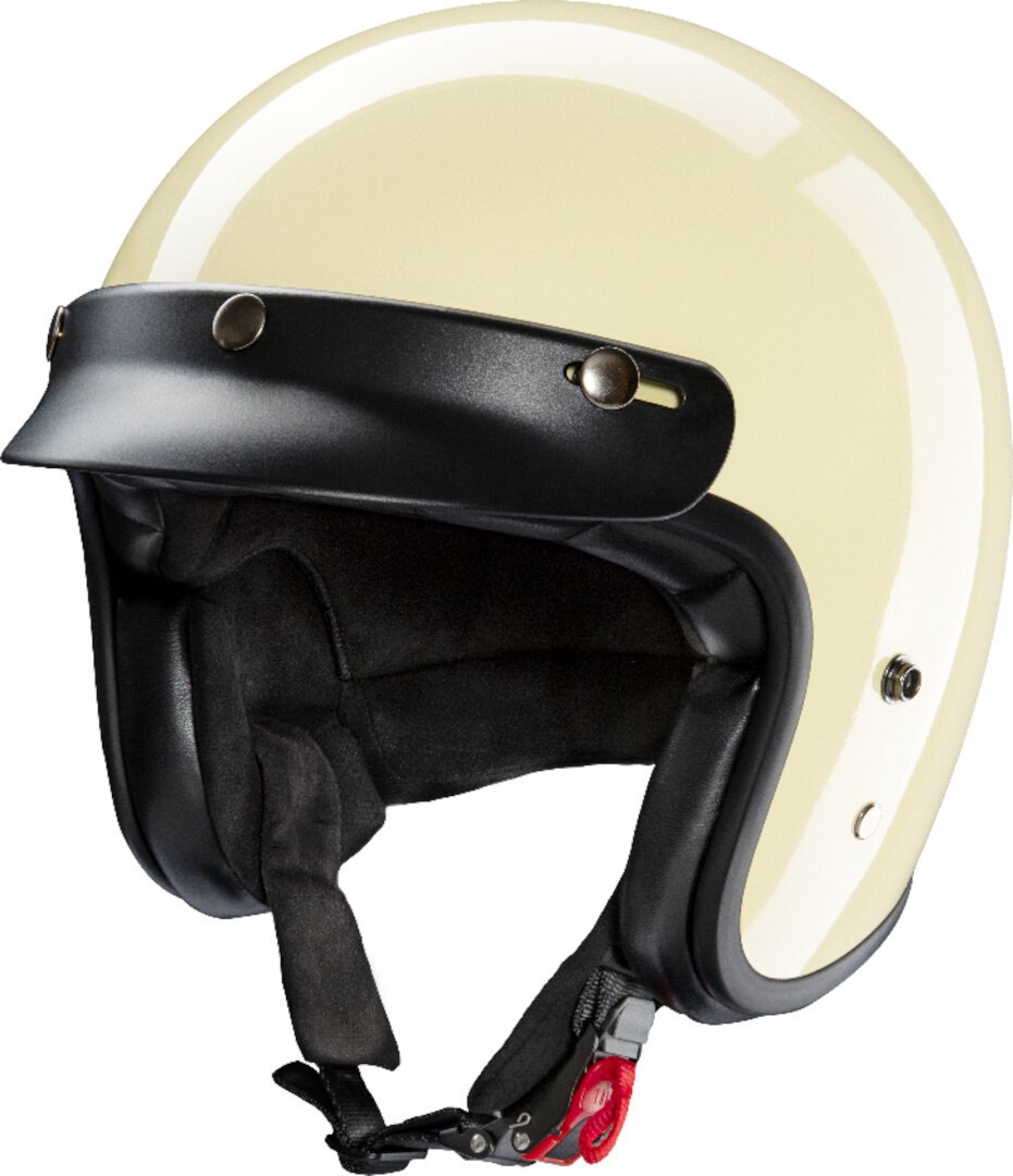 Redbike RB-720 Basic Casque jet, blanc-beige, taille XS pour Hommes