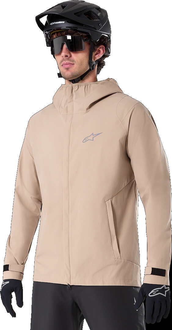 Side view of Alpinestars A-Dura Rain Jacket, beige, Size S for Men