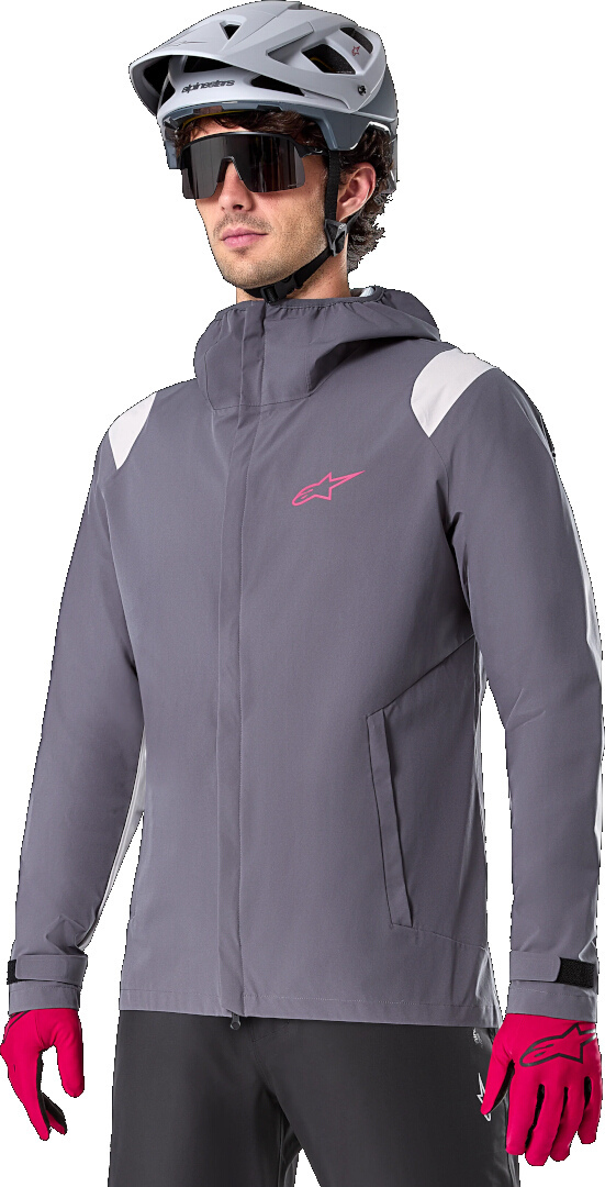 Side view of Alpinestars A-Dura Rain Jacket, grey, Size XL for Men