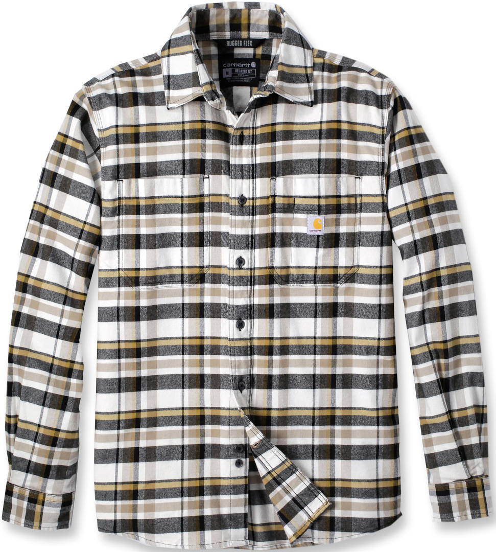Carhartt Rugged Flex Relaxed Fit Midweight Flannel Long-Sleeve Plaid Camisa
