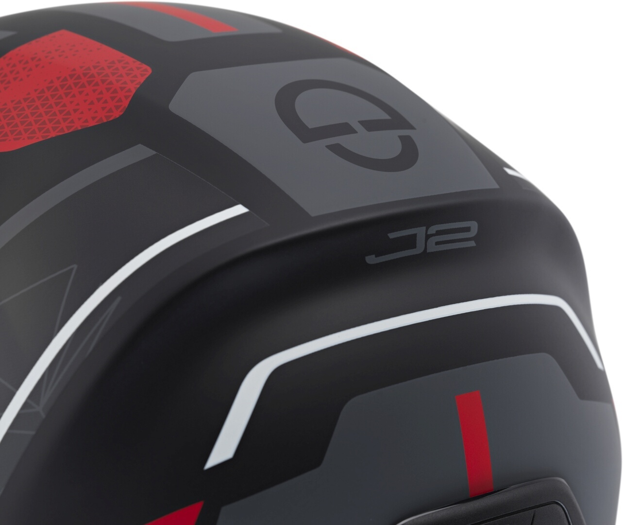 Side view of Schuberth J2 Sigma Jet Helmet, black-grey-red, Size 3XL for Men
