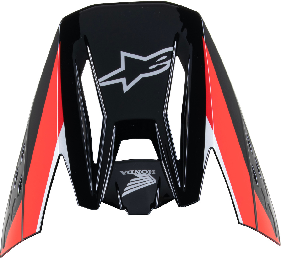 Alpinestars Unisex Black Red S-M5 Helmet Peak, Black-Red